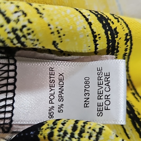 Yellow, Blue & White Striped Dress Sz XL - Picture 8 of 8